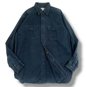버즈릭슨 헤링본 워크 셔츠 긴팔 블랙 L-XL 상당