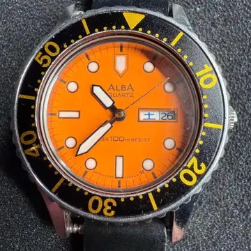 SEIKO ALBA 다이버 쿼츠 손목시계