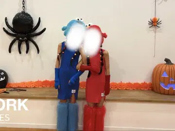 할로윈 엘모 세서미 스트릿 어린이 키즈 코스프레