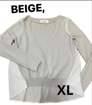 BEIGE (베이지) 이소재 절개 긴팔 니트 4