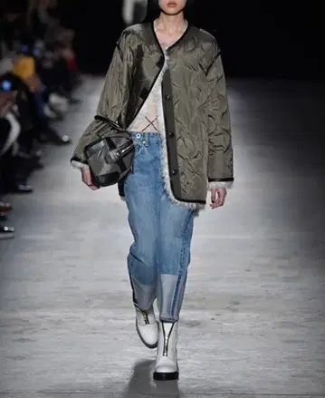 rag&bone 올리브 그린 퀼팅 자켓
