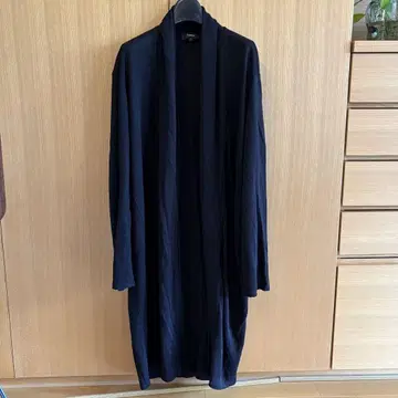 띠어리 린넨 100% SHAWL CARDIGAN 롱 가디건