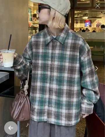 새상품급 CIAOPANIC TYPY [ UNISEX ] 체크 플란넬 셔츠