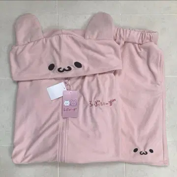 러브이즈 뿅치 나리키리 반팔 파일 상하의 세트 돈키 L 사이즈 핑크