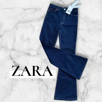 [ ZARA ] 다크 블루 부츠컷 데님 플레어 데님 36 R77302