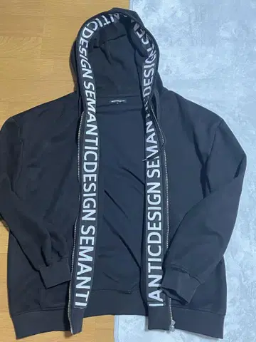 semantic design 지퍼 후드티