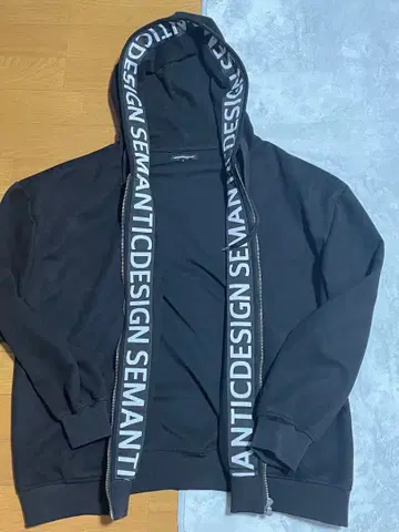semantic design 지퍼 후드티