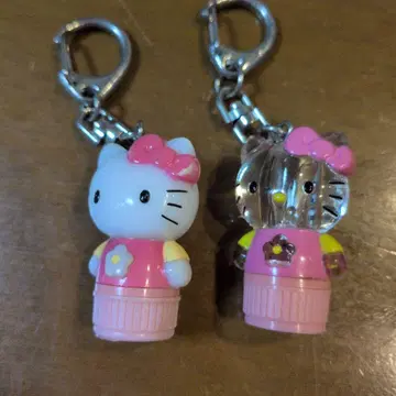 산리오 헬로키티 매직 라이트 키링 헤이세이 레트로 레어 핑크