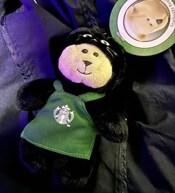 스벅 할로윈 2025 베어리스타 참 백참 Mini 검은 고양이