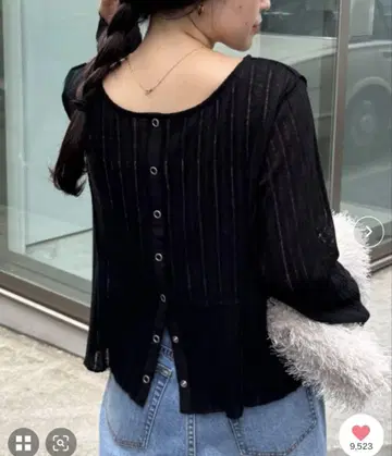 차오패닉 티피 바늘땀 시어 2way 스냅 가디건