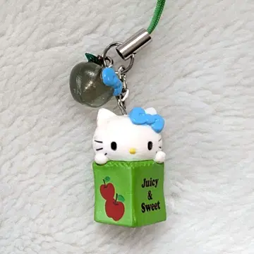 [ 레어 ] 헬로키티 스트랩 애플 헤이세이 레트로 사과