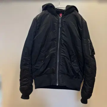 블랙 MA-1 플라이트 자켓 M 충전솜