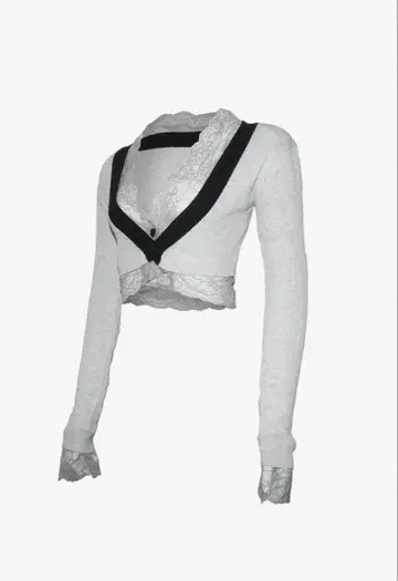 theredthread S framed lace tops gray