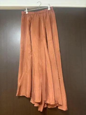 GALLARDAGALANTE 오렌지 플레어 스커트