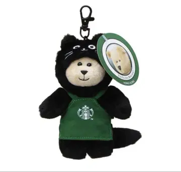 스벅 할로윈 2025 베어리스타 참 백참 Mini 검은 고양이