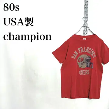 80s USA제 트리코 태그 챔피온 champion 49ers 티셔츠