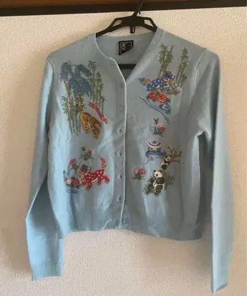 한정판 가격 인하! KEITAMARUYAMA 캐시미어 자수 가디건