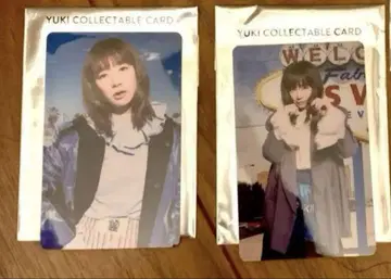 YUKI 콜렉터블 카드 2장 세트