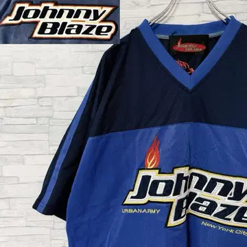 90s JOHNNY BLAZE 조니 블레이즈 게임 셔츠 B계 L
