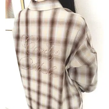 LILYBROWN L.BCANDYSTOCK CANDY 비쥬 체크 셔츠