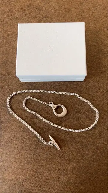 h'eres 실버 토글 목걸이 박스 포함