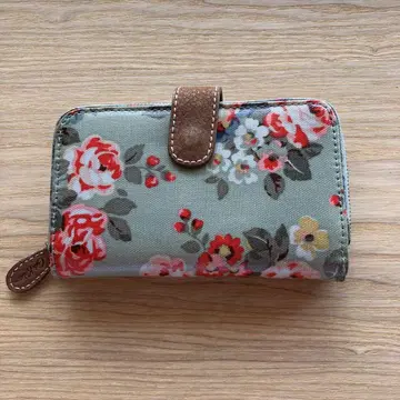 꽃무늬 접이식 지갑 그린 계열