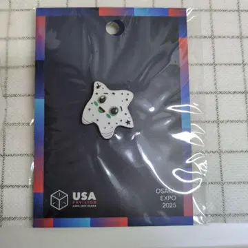 OSAKA EXPO 2025 USA 별 모양 핀 배지