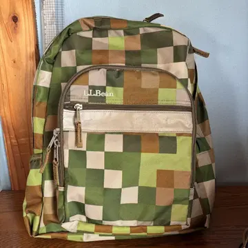 L.L.Bean 체크 무늬 백팩