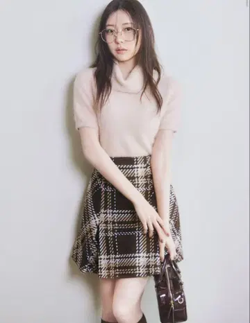 Sustainable 로빙 체크 미니 스커트