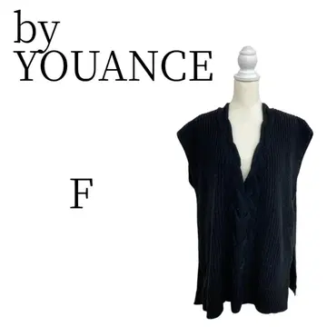 byYOUANCE 블랙 슬리브리스 베스트/질레/비스티에 F