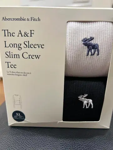 The A&F Long Sleeve Slim Crew Tee 아바클로