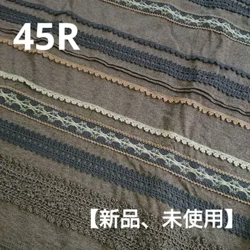 [ 미사용 새상품 ] 브라운 니트 기마 레이스 원피스 45R 00