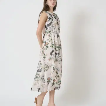 ANAYI 부케 프린트 랜덤 턱 원피스 2025SS