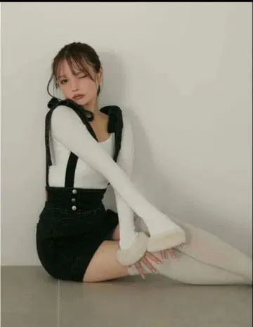앤드마리 Avery ribbon skirt 리본 데님 스커트 s