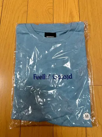 후지이 카제 Feelin' Good 스카이블루 티셔츠 M 사이즈