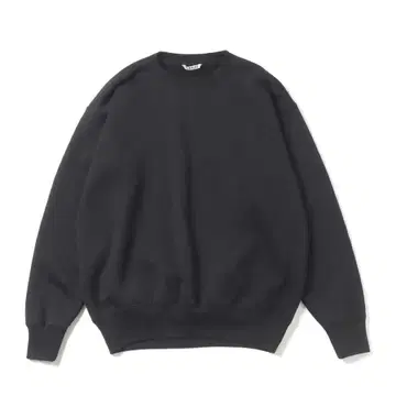AURALEE SMOOTH SOFT SWEAT P/O BLACK