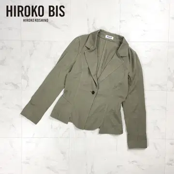HIROKO BIS 코튼 자켓 차콜 사이즈 9*FD122