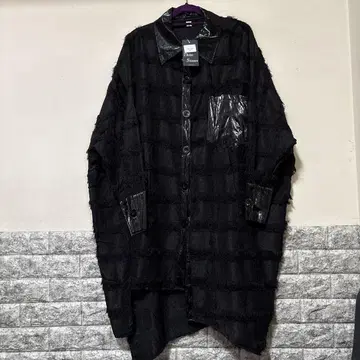 Three Stones 프린지 디자인 롱 코트