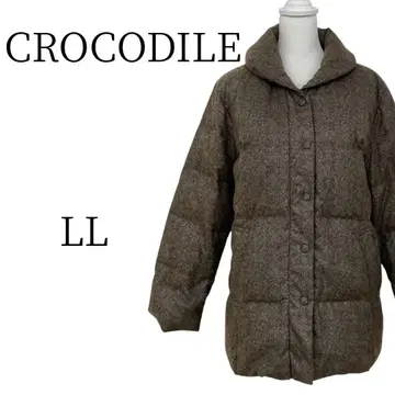 CROCODILE 후드 부착 다운 자켓 LL
