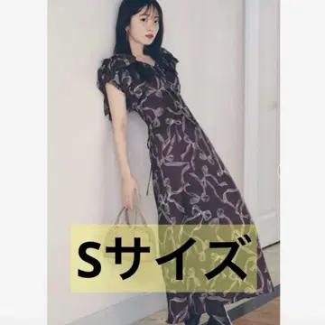 SNIDEL 리본 슬리브 디자인 원피스 리본 원피스 원피스