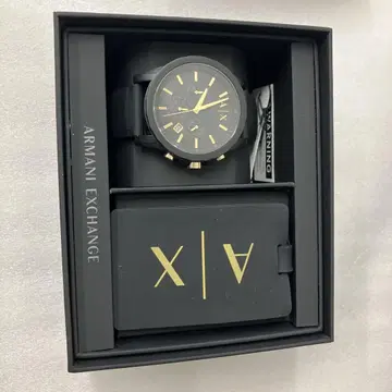 ARMANI EXCHANGE 블랙 아날로그 시계