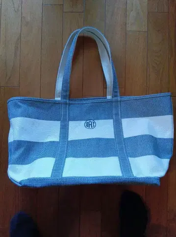 L.L.Bean 빅 사이즈 토트백 파랑과 화이트