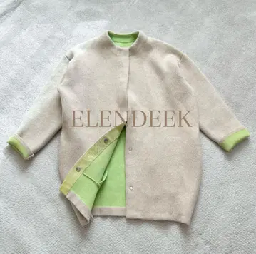 ELENDEEK 라쿤 믹스 W 가디건 라임 프리