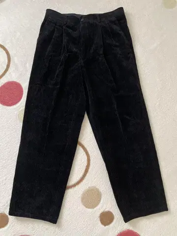 새상품급 코듀로이 와이드 팬츠 블랙 91