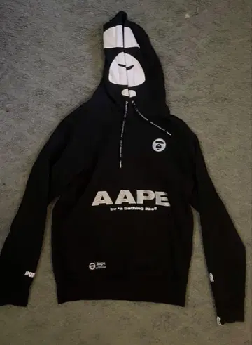 BATHING APE 블랙 후드티 L 사이즈