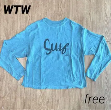 WTW 더블 티 터콰이즈 surf 긴팔 맨투맨