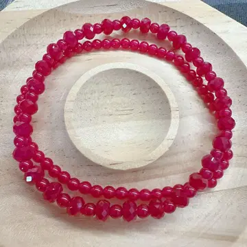 루비 팔찌 2개 세트