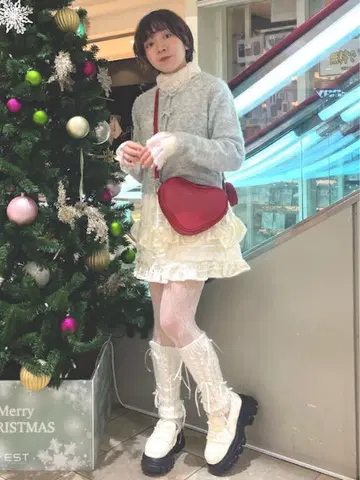 merry jenny double 하트 숄더백