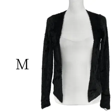 빈티지 블랙 긴팔 가디건 볼레로 앙상블 M