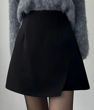 Louere 이너 팬츠 부착 랩 스타일 미니 스커트